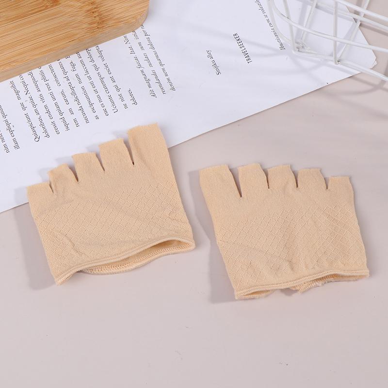 Летние носки Half Palm Five Fingers Socks с невидимым тонким каблуком спереди с открытым носком женские неглубокие сандалии носки с раздвоенным носком