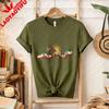Unisexs Persian Lion Sun TShirt Iranian Heritage Flag Banner Graphic Green White Red Patriotic Crewneck Cotton Top for Cultural