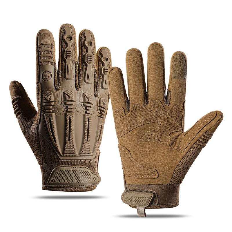 Тактические перчатки мужские уличные полнопалые с сенсорным экраном на ладони нескользящие износостойкие спортивные мотоциклетные кросс-кантри перчатки для езды