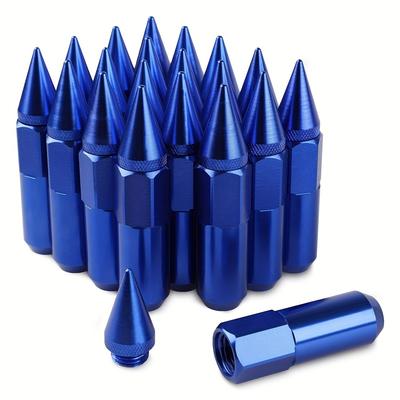 20 шт. кованые легкие гайки-шипы M12*1.5, шестигранные колесные гайки, металлическая конструкция, прецизионно кованые гайки для автомобильных колесных гаек