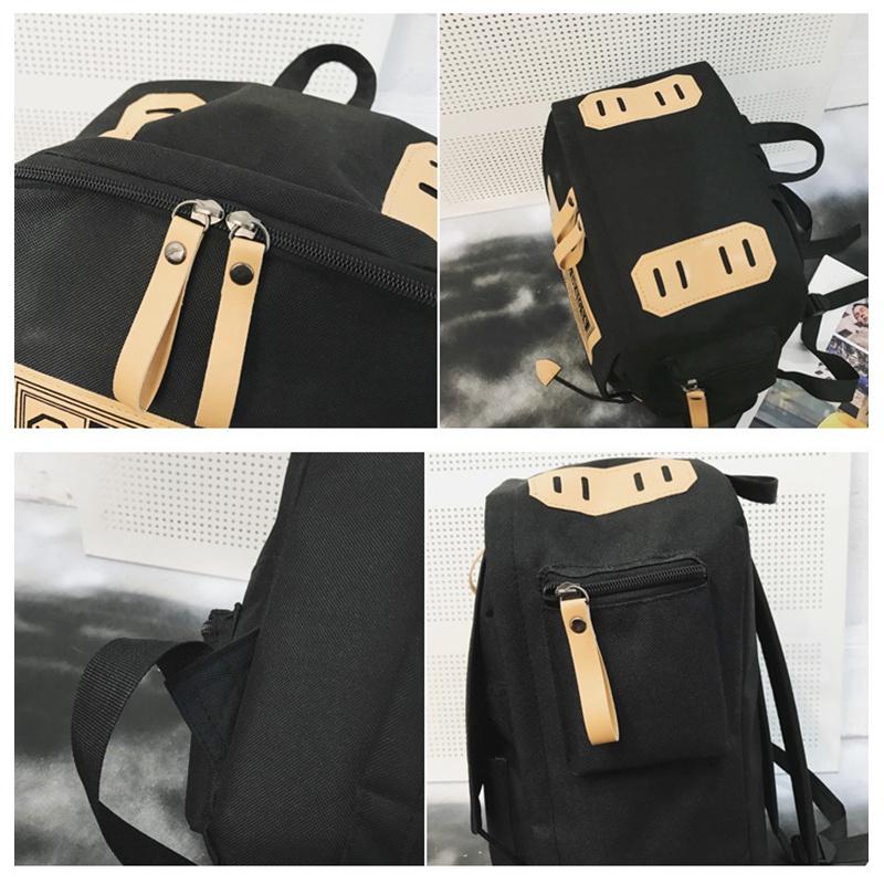 Рюкзак для средней школы, простой школьный рюкзак из хлопка и холста, прочная дорожная сумка для мальчиков и девочек