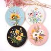 Thread Sewing Accessories Ornament Flower Embroidery Embroidery Hoop Cross Stitch Kit Needle Punch