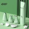 Pet Hair Clipper 1 Set Cat Trimmer Quiet Cordless Handheld Dog Shaver USB Charging Electric 4-in-1 Grooming Kit with 4 Blade for Long Pets Nail