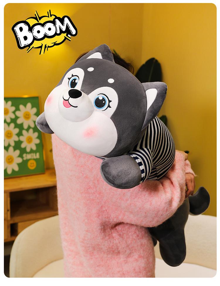 Плюшевая подушка Хаски Сиба-ину: Милый подарок для парня/девушки