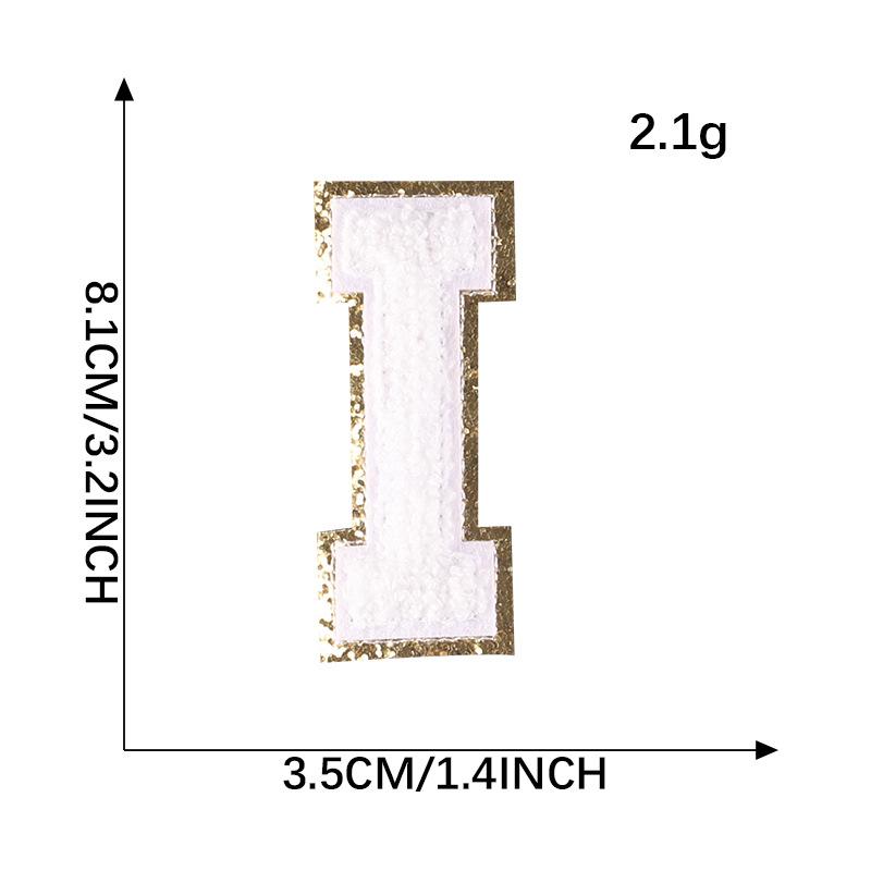 Вышивка Этикетка Полотенце Вышивка Цветная Английская Буква Нашивка Аксессуары для Одежды Золотая Кромка Наклейка Вышивка Шениль Вышивка Тканевая Наклейка