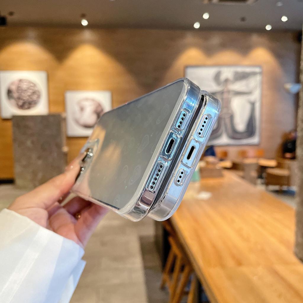 Милый прозрачный чехол для телефона с лазерным узором любви для Iphone 14 12 11 13 Pro Max 14 Plus, мягкая рамка из ТПУ, выпуклая защитная крышка для камеры