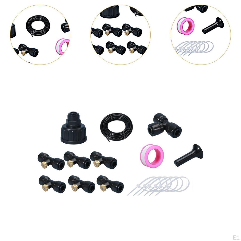 Набор адаптеров для самостоятельного распыления воды Misters for Outside DIY, комплект для распыления воды, батут для теплицы