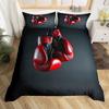 Пододеяльник для мальчика Бокс Твин Квин, Комплект постельного белья на тему спортивных игр, Пододеяльник с боксерскими перчатками для детской комнаты, комнаты подростка, комнаты боксера