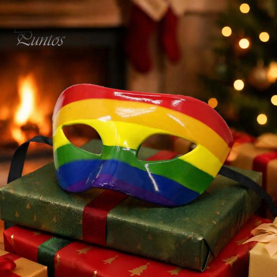 Прочная маска Mardi Gras из твердого пластика для мужчин и женщин, красочная радужная маскарадная маска с перьями, карнавальная, венецианская, для вечеринки, Хэллоуина, косплея