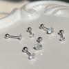 925 Silver Needle Ear Bone Studs: Elegant, Comfortable Earrings & Accessories for Women, Ideal for Sleeping Without Removal