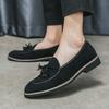 Fashion Italian Fringed Suede Shoes Loafers Shoes Men Fashion Mens Casual Shoes Comfy Brand Driving Men Shoes Moccasins Male Dress Shoes