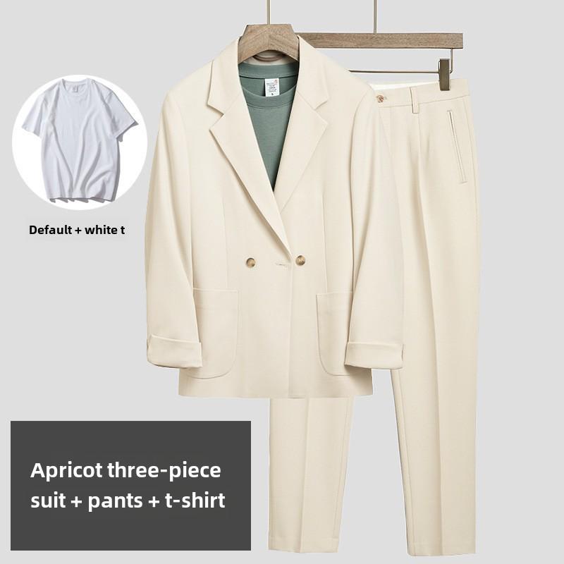 Мужской высококачественный свободный пиджак в корейском стиле — красивый, стильный, зрелый дизайн для весны и лета