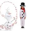 Костюм для косплея Замороженного Снеговика Олафа для детей с изысканным исполнением**
