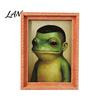 Decorative Cabinet Magnet Abstract Frog Refrigerator Magnet, Framed Hairstyle Fridge Magnetic Ornament Home Kitchen Office Decoration Party