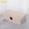 Retro Wood Solid Color Trinket Case Jewelry Box