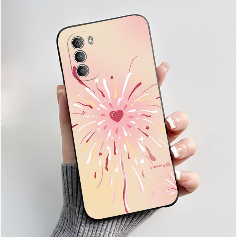 Casing For Motorola Moto G51 5G Case XT2171-2 XT2171-1 Aesthetic Fashion Cute Cat Black Silicone Bumper Shockproof Back Cover