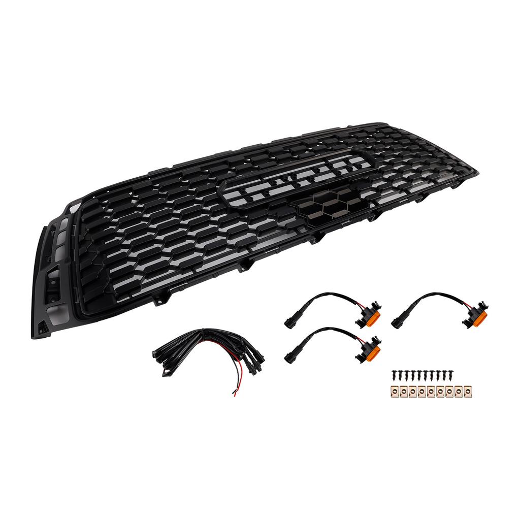 Black Honeycomb Front Bumper Grill Grille Fit Toyota Tundra 2010-2013 TRD PRO
