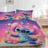 Stitch'S Magical Garden Print 3Pcs Bedding Setduvet Cover With 2 Bedropillowcase Home Birthday Gift