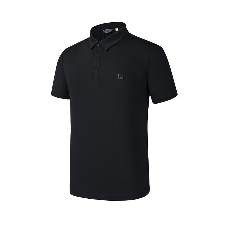Новая мужская рубашка-поло из серии FILA Golf, цвет «угольно-черный», A11M525103F-BK