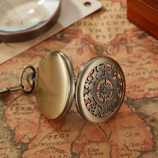 Pocket Watch Chic Portable Precise Print Compass Pocket Watch Hiking Pocket Watch Compass Outdoor Compass Camping Supplies
