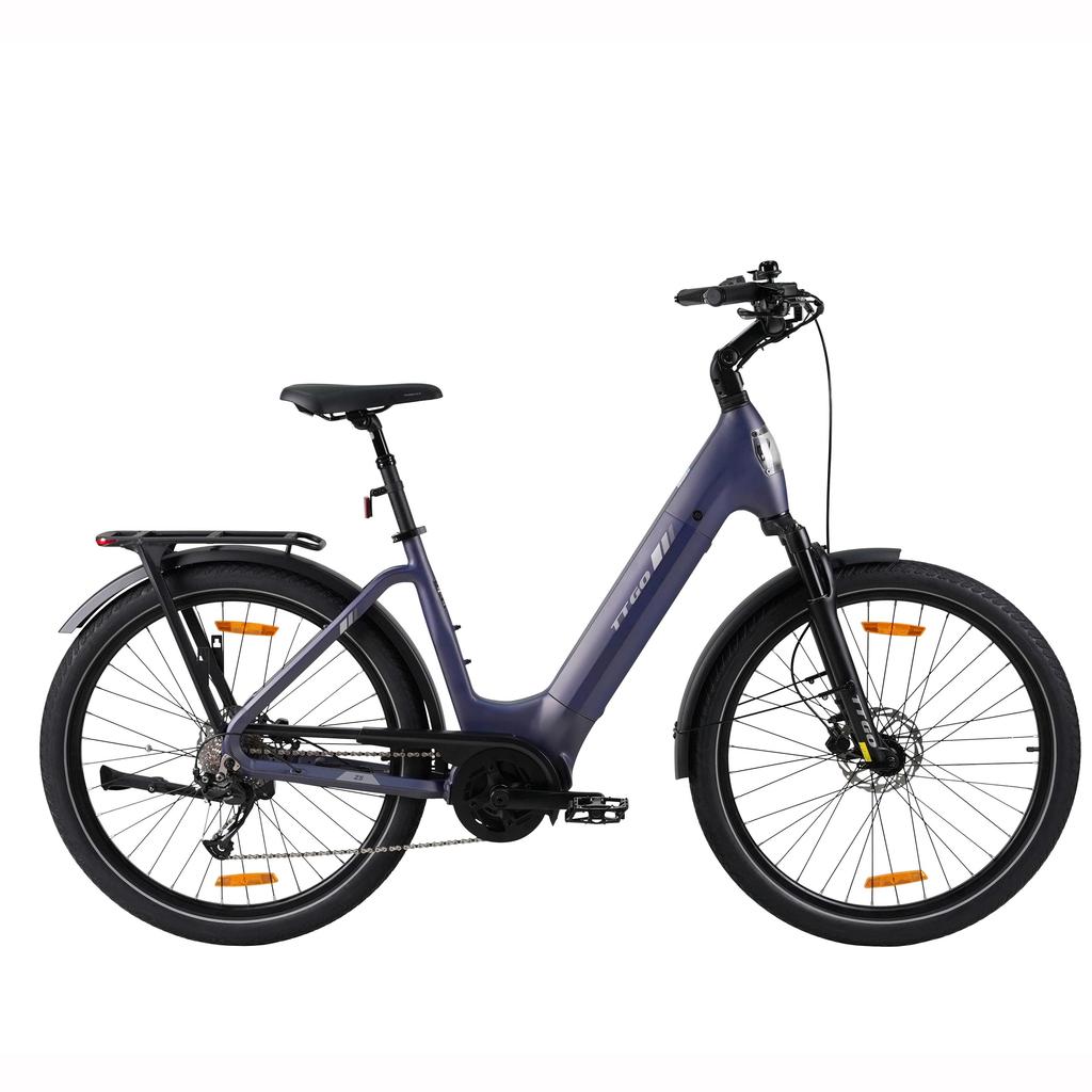 TTGO Z5 Urban Commuting Electric Bicycle With TowSeat 27.5 inch Wide Tires 36V20Ah Battery Outdoor Riding 250W Motor E- Mountain Bike For Adult