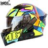Cool Ride Treasure Bluetooth Full-Face Flip-Up Motorcycle Helmet with Dual Lens and FM Radio