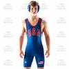 Mens Compression Wrestling Singlet Gym Workout Suit Quick-Dry Breathable Athletic Training Gear Summer Sports
