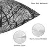 Monochrome Nature Tree Pillowcase Polyester Linen Velvet Printed Zip Decor Throw Pillow Case Home Cushion Cover 45X45