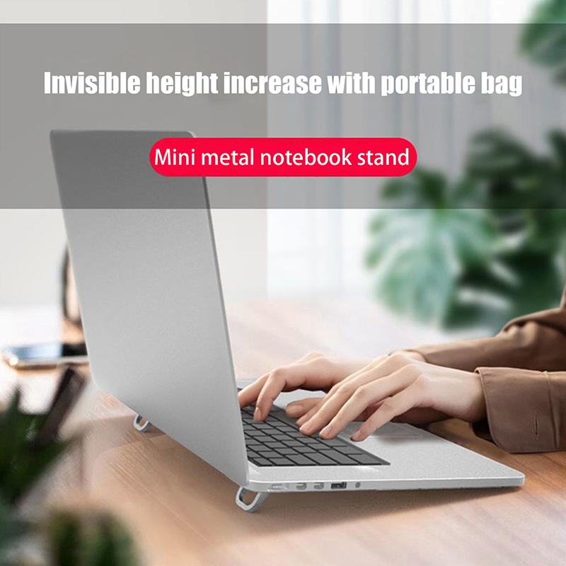 Регулируемая складная подставка для ноутбука Мини-ножки Ультратонкая портативная подставка для ноутбука Macbook Охлаждающий держатель Ножки Невидимый кронштейн