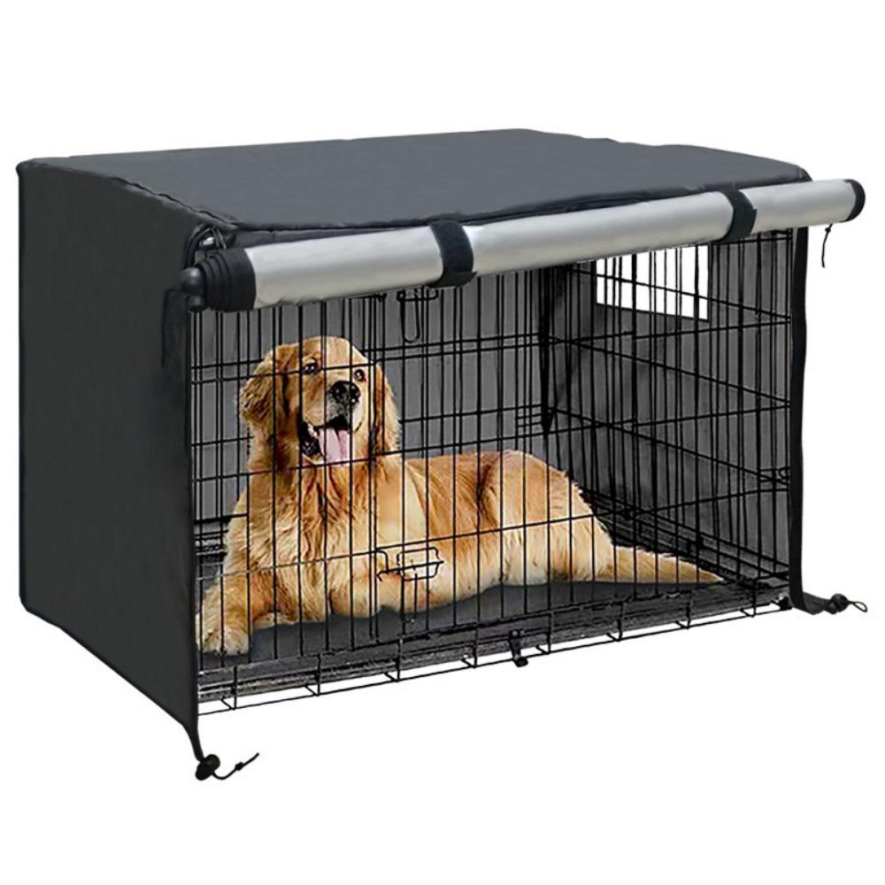 Waterproof Pet Kennel Cover Thickened Warm Rainproof Case Dog Cage Cover  Sun Protection