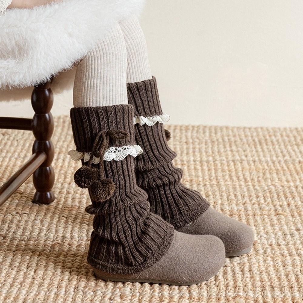 Thickened Leg Warmers Solid Color Hosiery New Middle Tube Socks Kids