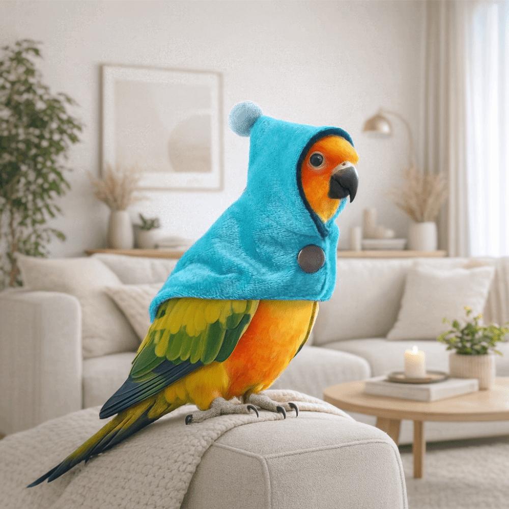 Windproof Parrot Cloak Warm Pet Birds Outerwear Stylish Birds Cold Weather Gear Easy To Wear