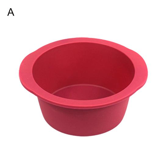 4/6/8-дюймовая круглая форма для торта, силиконовая легкосъемная антипригарная многоразовая форма для приготовления мусса Mooncake, кухонные инструменты для выпечки