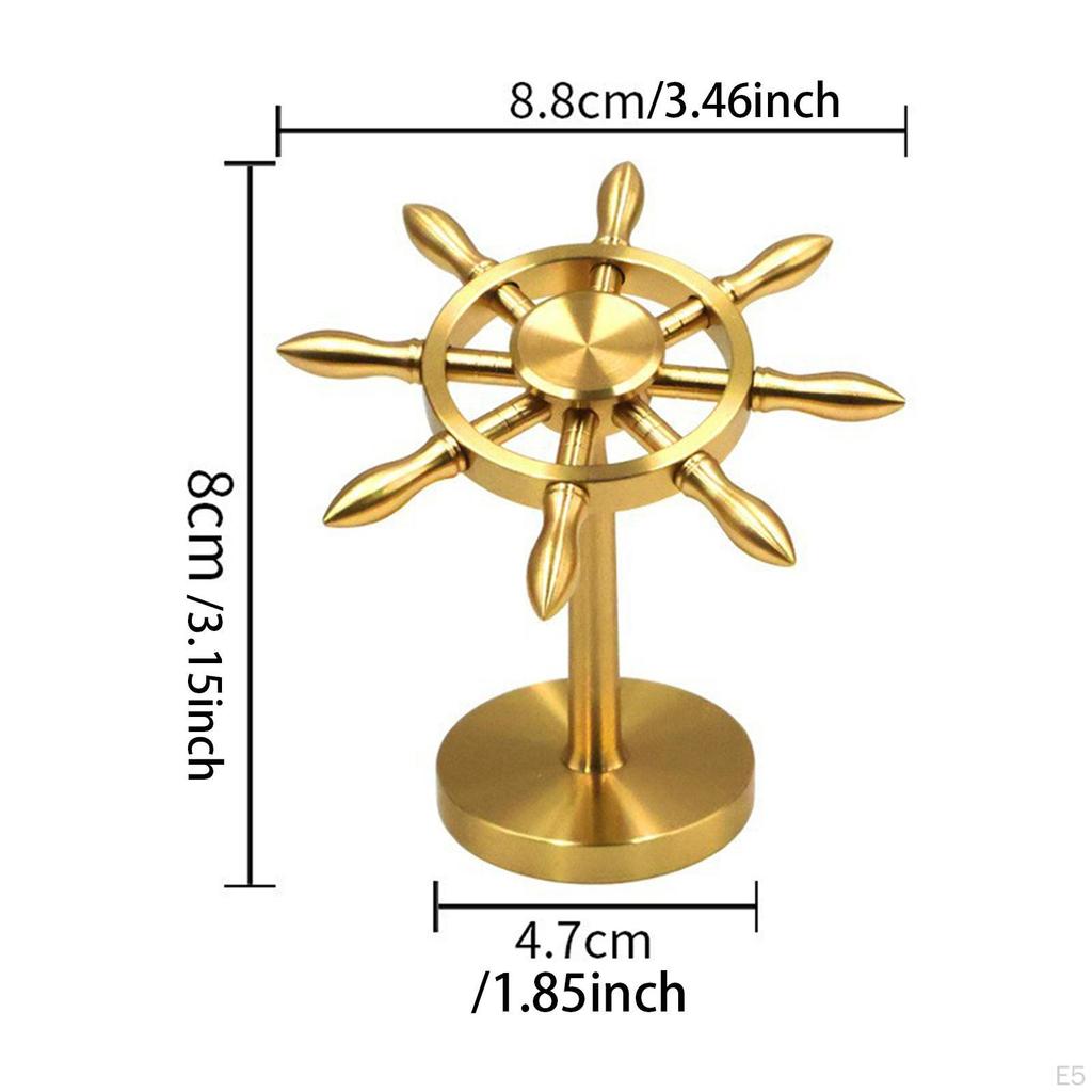 Desktop Ornament ,Marine Rudder Figurine, Creative Marine Sculpture