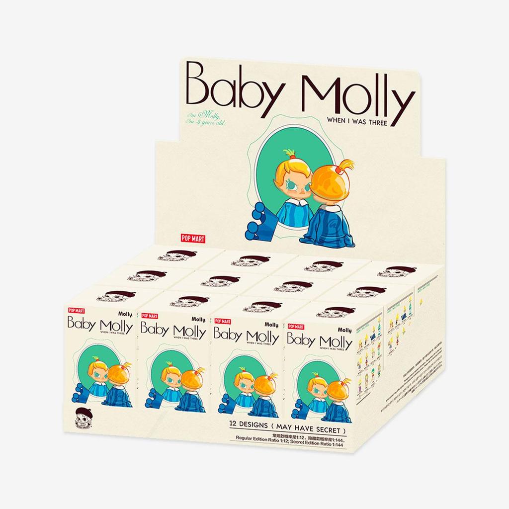 POP MART Baby Molly When I Was Three Series Figures Blind Box (Single Pack / 12-Piece Set)