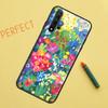 Яркий Цветочный Рисунок Арт Для Huawei Nova Y91 Y70 Y72 Y73 Y60 Y90 Y61 8i 7i 11i 12i 12s 9 10 SE P20 P30 P40 Lite Чехол