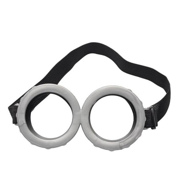 Комплект костюма Миньоны Гадкий Я: Вязаная шапка, очки, защитные очки, перчатки, платье-комбинезон - В наличии