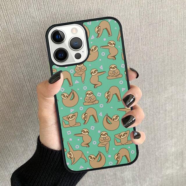 Sloth Animal Cute Phone Case For iPhone 17 Air 16 15 14 plus 12 13 Pro max Soft Bumper Shell Cover coque