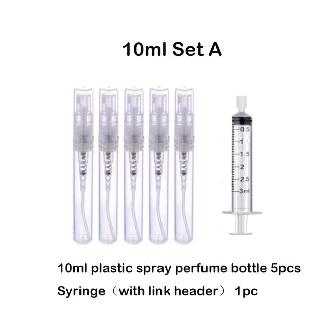 1 комплект, 2 мл, 3 мл, 5 мл, 8 мл, 10 мл, мини-переносной пластиковый флакон для духов с распылителем и прямыми инструментами для наполнения духов