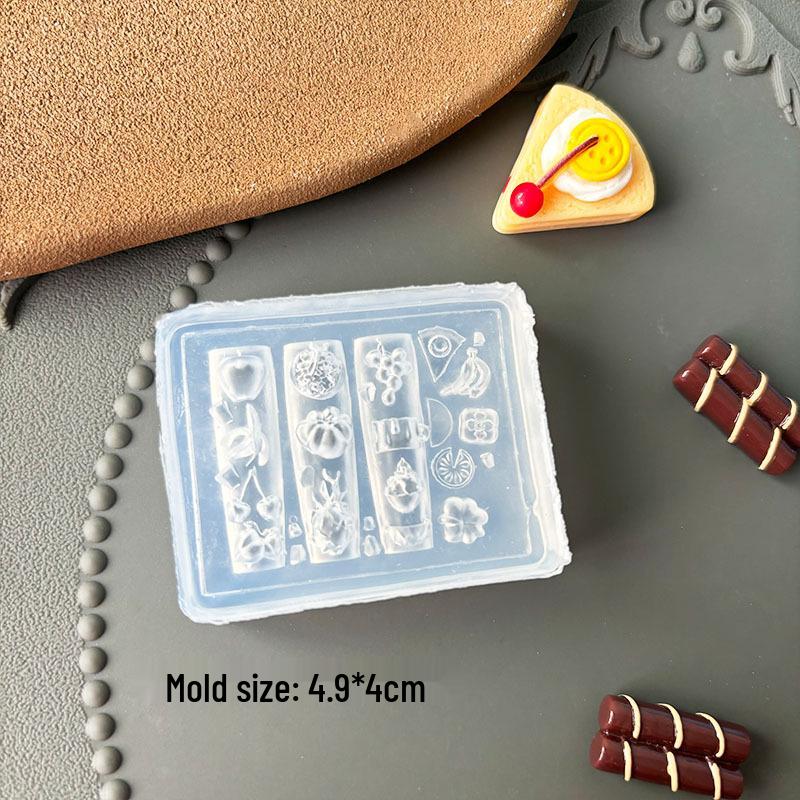 Высокопрозрачные 3D мультяшные формы для нейл-арта - Дизайн мишки, банта, букета