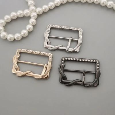 Модные пряжки в форме змеи, красивая металлическая прямоугольная пряжка Shake для женского пальто, пояса, швейные принадлежности