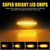 Dynamic 2X Amber LED Light Smoked Marker Fit Side Fit MINI R52 Covertible
