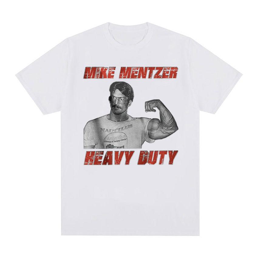 Летняя винтажная мужская футболка с принтом Майка Ментцера, бодибилдера, с коротким рукавом, 100% чистый хлопок, стритвир, 2025