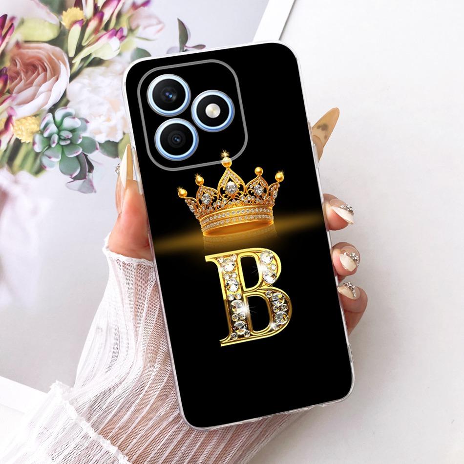 Для Honor X8d 2026 Модный чехол для телефона с буквой-короной Для Honor X8D 4G Мягкие силиконовые ТПУ чехлы