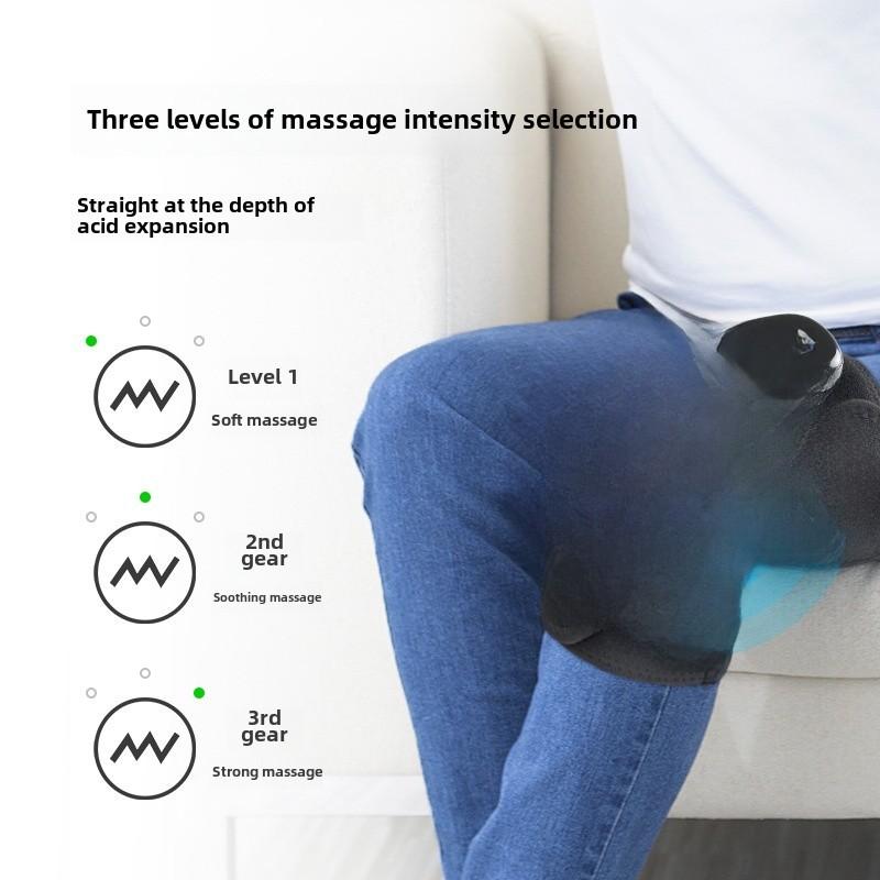 Cross-border electric heating kneepad old cold leg 5000 mA electric hot compress warm vibration knee physiotherapy massage instrument factory