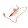 Copper Plated Chakra Pendulum Ornament 1.65x0.86 in Meditation Pendulum  Personal Use