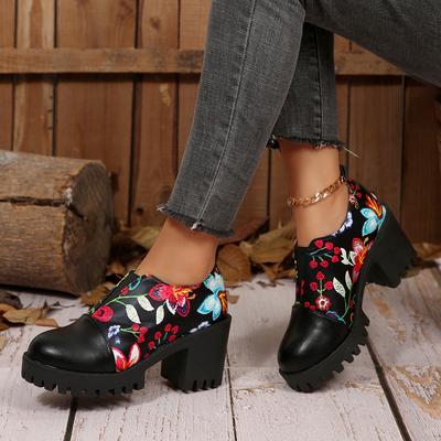 2025 Весна Зима Новый Тренд Женская Обувь Круглый Носок Пряжка Дизайнерская Обувь Платформа Удобные Противоскользящие Туфли Лодочки Zapatos De Mujer