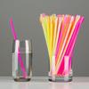 50/100Pcs Spoon Straw for Smoothie, 2 in 1 Disposable Straw with Spoon, Plastic Slush Straw for Milkshake Bubble Tea