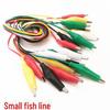48CM Double-Ended Alligator Clip Test Leads: Set of 5 Colors (Red, Black, Yellow, Green, White)