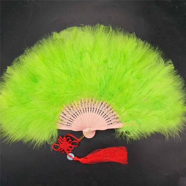 Складной веер с перьями Лолиты, японская милая фея, темно-готический придворный танец, ручной веер, художественный ремесленный подарок, украшение для свадебной вечеринки